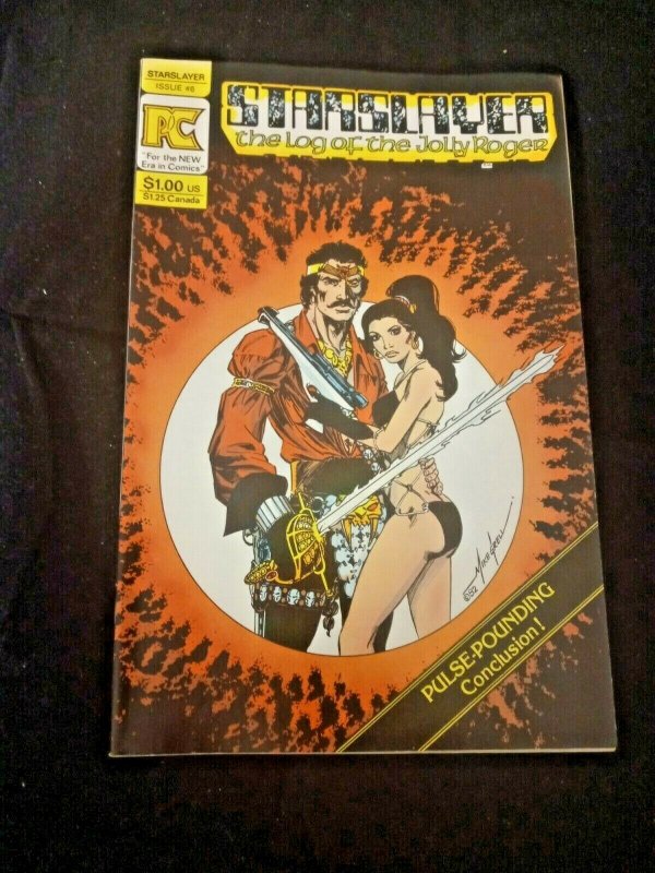 Starslayer The Log Of The Jolly Roger #6 Pacific Comic book Mike Grell VF 