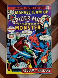 Marvel Team-Up #36 FN+ (Marvel 1975) Spider-Man + The Frankenstein Monster! 