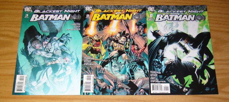 Blackest Night: Batman #1-3 VF/NM complete series - dc comics - tomasi/syaf set