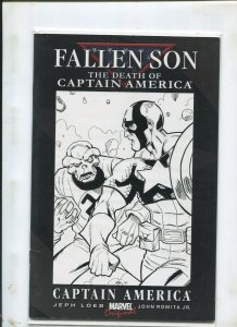 FALLEN SON THE DEATH OF CAPTAIN AMERICA (7.0) ORIGINAL SKETCH WITH REDSKULL!