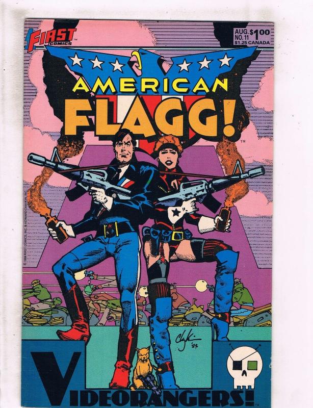 Lot of 10 American Flagg First Comic Books #11 12 13 14 15 16 17 18 19 20 WT5