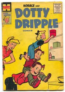 Horace and Dottie Dripple #43 1955- Harvey comics G