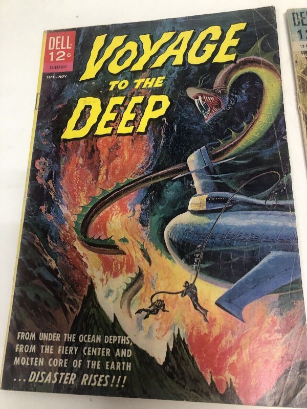 Voyage To The Deep (1972) Set Issues # 1,# 3-#• Dell Publishing • Disaster Rises