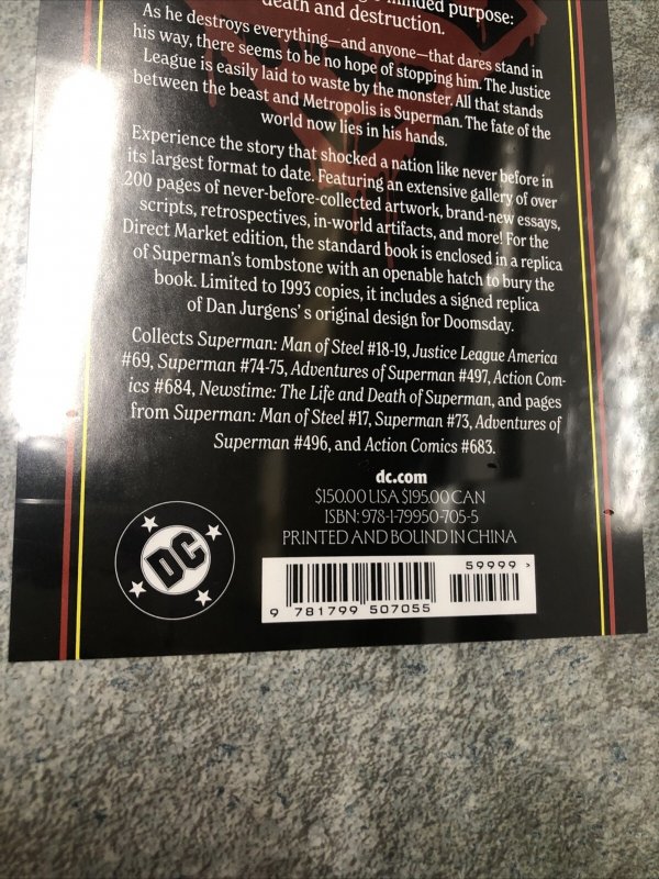 Absolute Death Of Superman (2026) DC Hardcover HC • DM Direct Market Tombstone