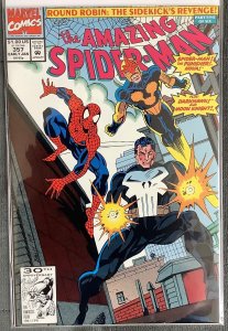 The Amazing Spider-Man #357 (1992, Marvel) Punisher and Nova. NM+
