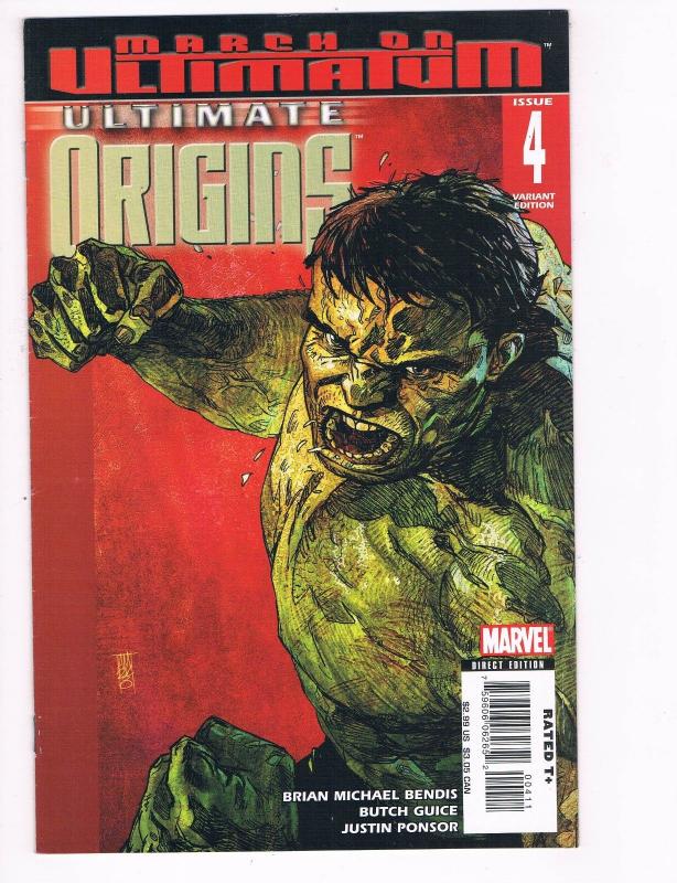 Ultimate Origins # 4 of 5 VF Marvel Comics Iron Man Thor Hulk Bendis Variant S80