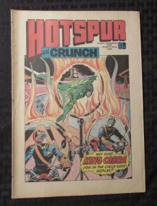 1980 HOTSPUR UK Weekly Newspaper Comic #1066 VG+ King Cobra