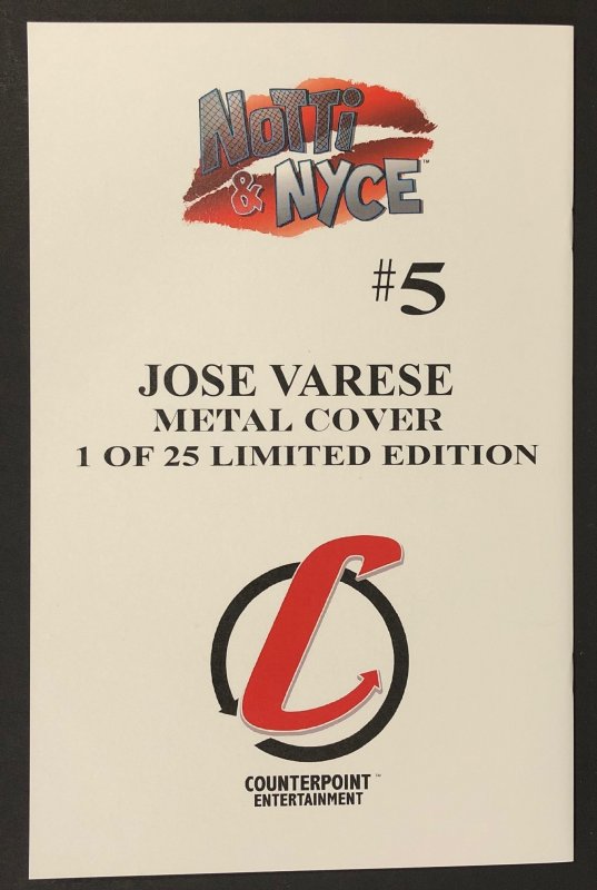 Counterpoint Notti & Nyce 5B Jose Varese Metal Cover Limited Edition 12/25 - NM+