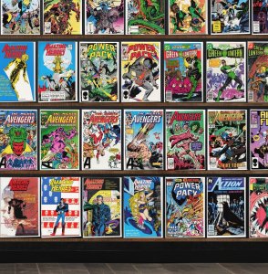 Huge Lot 140+ Comics with Power Pack, Green Lantern, The Avengers & More!