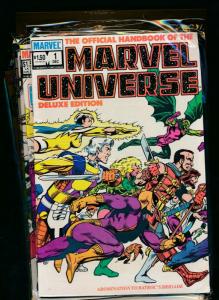 Set of-12 MARVEL UNIVERSE HANDBOOK DELUXE EDITION#1-11 VF (PF749) 