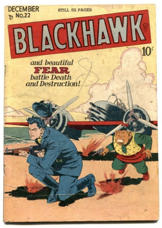 Blackhawk Comics #22 1948- Golden Age- Bill Ward VG
