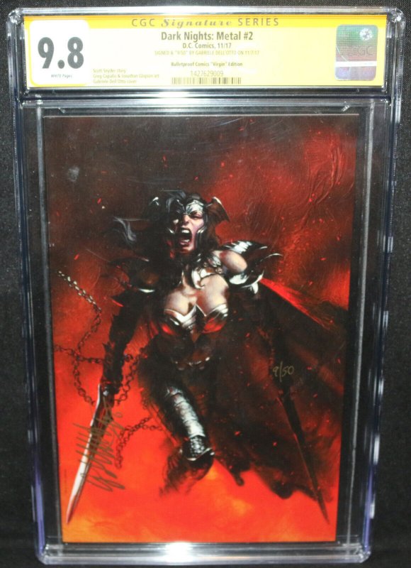 Dark Nights: Metal #2 - Gabriele Dell'Otto - CGC Signature Series 9.8 - 2017