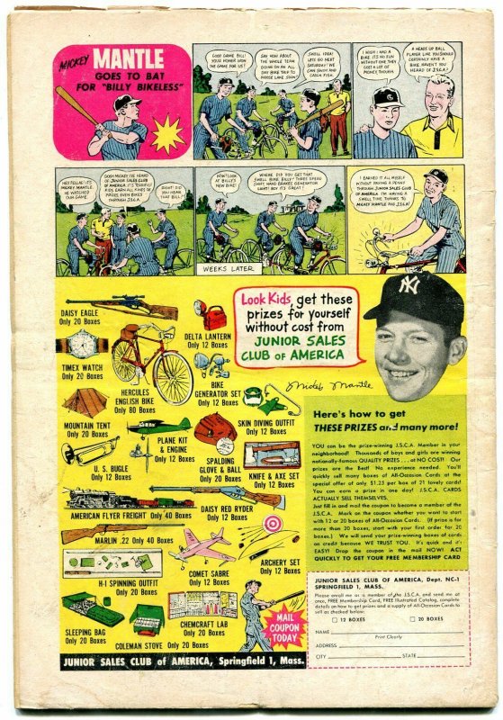 BLACKHAWK #110 1957-DC COMICS-DUEL OF GIANTS-3RD DC ISS VG-