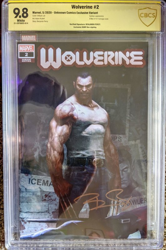 WOLVERINE #2 CBCS 9.8 SIGNED!