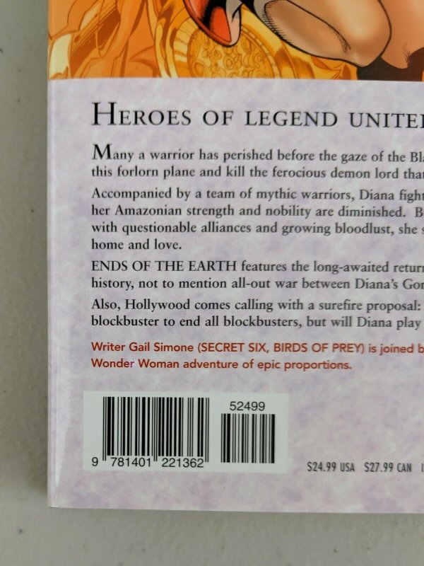 Wonder Woman Ends of the Earth Hardcover 2009 Gail Simone Brad Anderson 