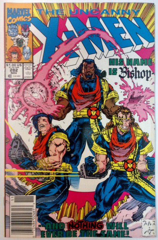 The Uncanny X-Men #282 (7.5-NS, 1991) 1st Cover, 1st Cameo Bishop
