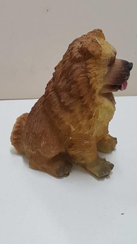 Figura de perro de resina: Chow Chow de 7x6 cm