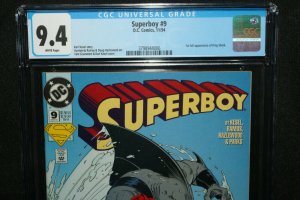 Superboy #9 - 1st Full App of King Shark - CGC Grade 9.4 - 1994