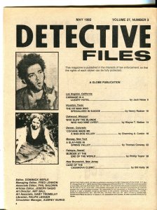 Detective Files 5/1982-Globe-spicy woman-hit-man-Casanova Cleric-VG