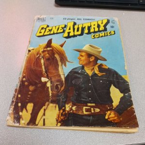 1950 GENE AUTRY WESTERN COMIC #36 Dell publishing Golden Age photo cover