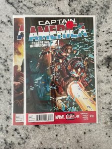 2 Captain America Marvel Comic Books # 10 12 NM 1st Prints Avengers Hulk J909
