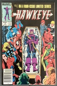 Hawkeye Limited Series #4 Newsstand Edition (1983, Marvel) VF+