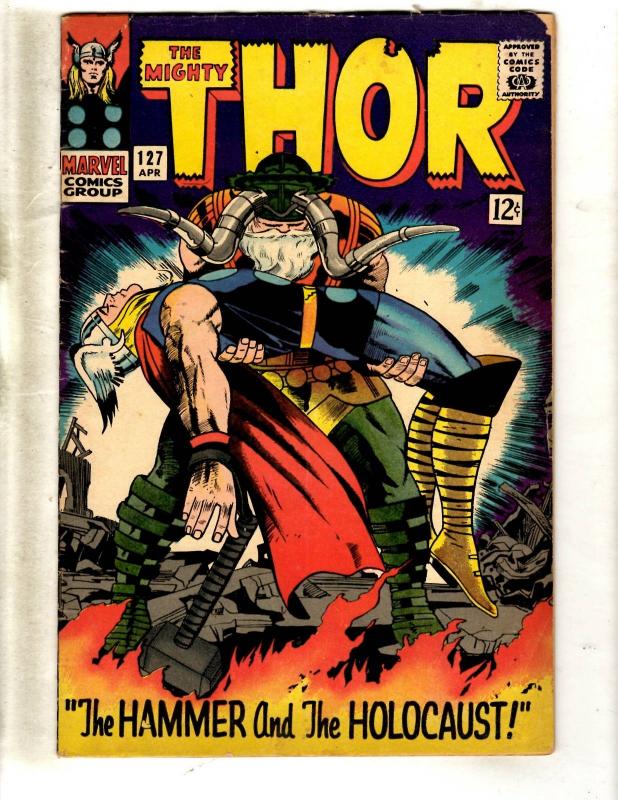 Thor # 127 FN Marvel Comic Book Odin Loki Avengers Hercules Avengers Sif FM4