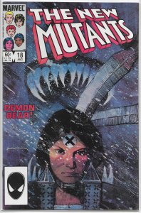 New Mutants (vol. 1, 1983) # 18 FN Claremont/Sienkiewicz, 1st app. Warlock