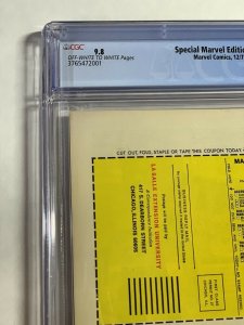 Special Marvel Edition 15 Cgc 9.8 Ow/w Pages 1st Shang Chi Bronze Age