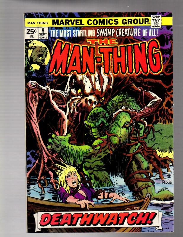 MAN THING (1974) 9 FINE PLUS  Ploog art  Sept. 1974