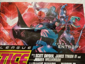 JUSTICE LEAGUE Promo Poster, 24 x 36, 2018, DC, FLASH, WONDER WOMEN Unused 189