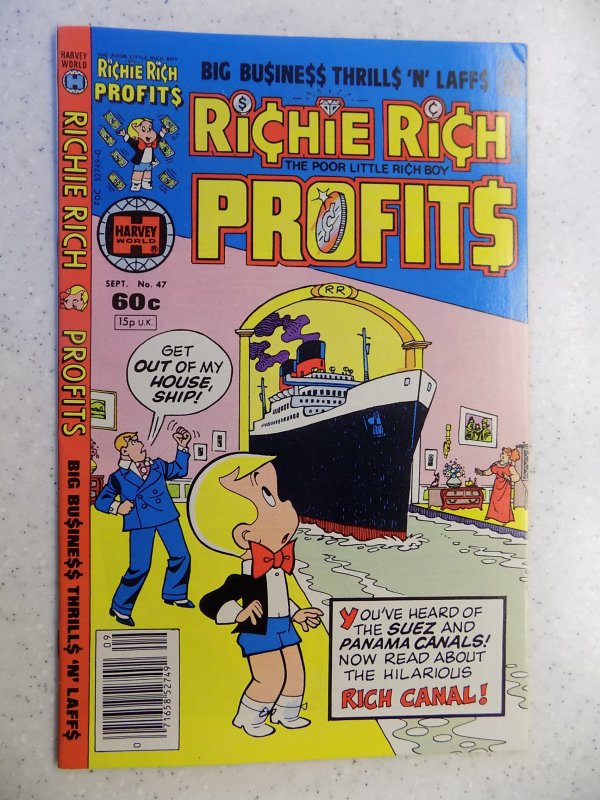 RICHIE RICH PROFITS # 47 HARVEY CARTOON ADVENTURE FUNNY