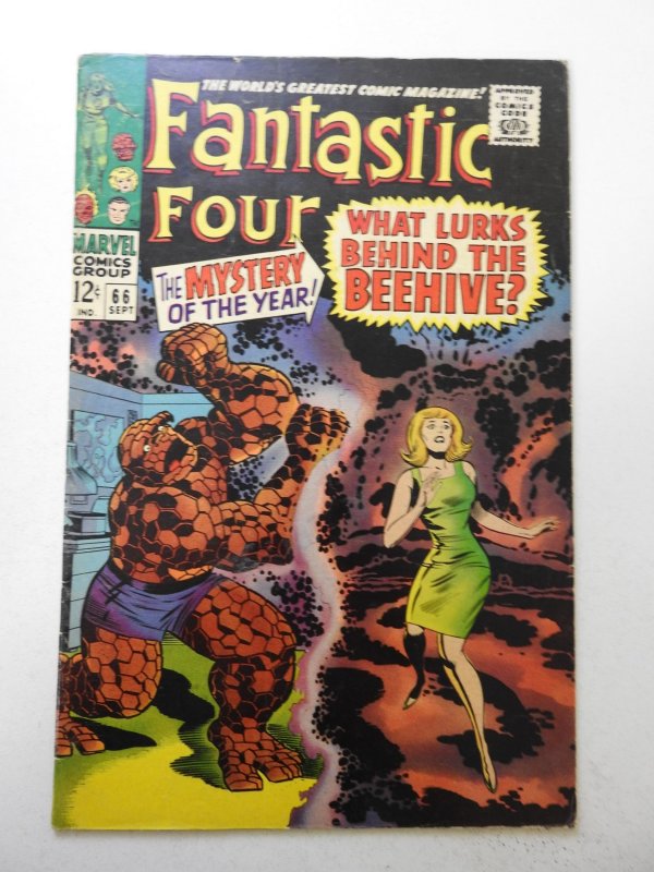 Fantastic Four #66 (1967) VG Condition moisture stain