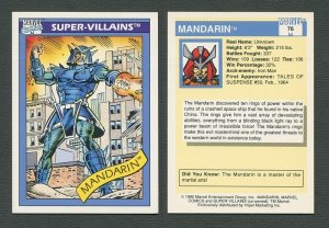 1990 Marvel Comics Card  #76 (Mandarin) / NM+