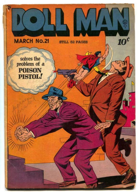 Doll Man 21 1949 TORCHY Bill Ward Golden Age G+ Comic Books