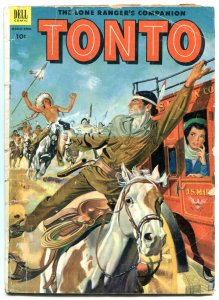 Tonto #10 1953- Dell Western comic- Stage coach G
