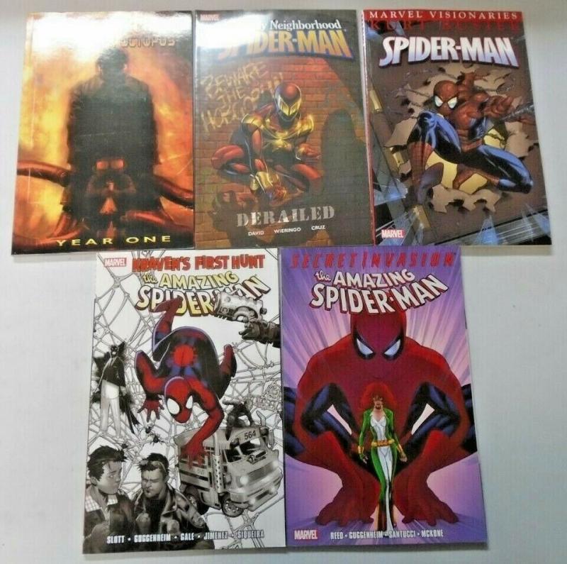 Spider-Man TPB Trade Paperback lot 5 different books condition N/A (years vary)