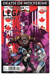 Logan Legacy Canada Variant Cover Death Of Wolverine Aftermath Marvel Comics