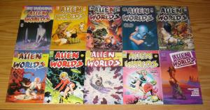 Alien Worlds #1-9 VF/NM complete series + 3-D Special - bruce jones sci fi set