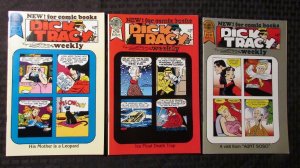 1989 DICK TRACY WEEKLY #78 79 80 VF+ Blackthorne by Chester Gould LOT of 3