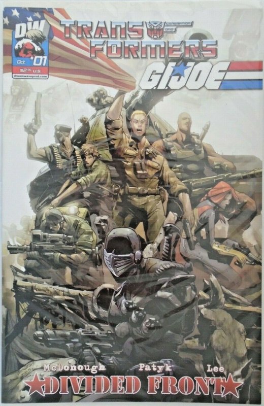 *Transformers G.I. Joe Divided Front (2004 Dreamwave, of 1) All 7 Covers