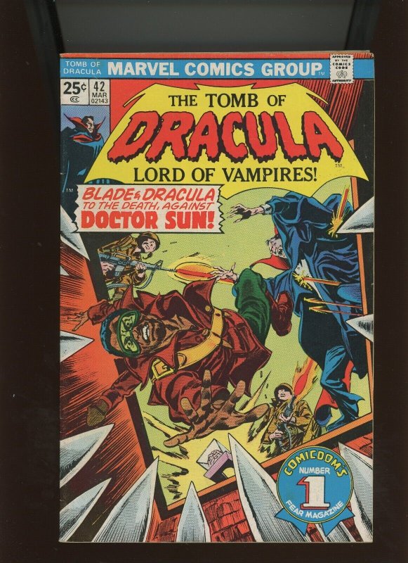 (1976) Tomb of Dracula #42: BRONZE AGE! A FINAL BATTLE WAGED! (6.0/6.5)