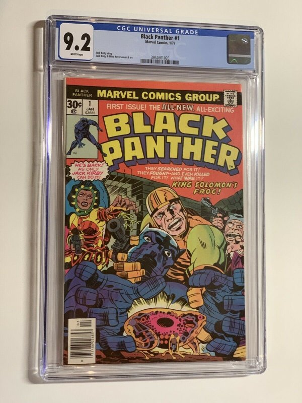 Black Panther 1 cgc 9.2 white pages marvel 1977 jack kirby 020