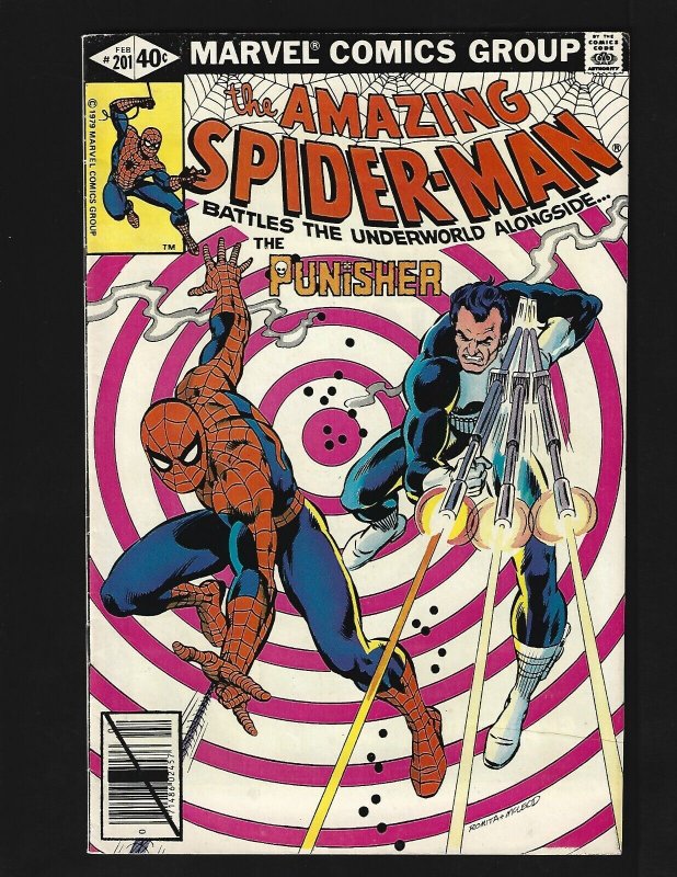 Amazing Spider-Man #201 FNVF Romita Punisher April Maye Mary Jane Aunt May