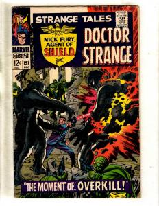 Strange Tales # 151 VG Marvel Comic Book Human Torch Fantastic Four Thing FM2