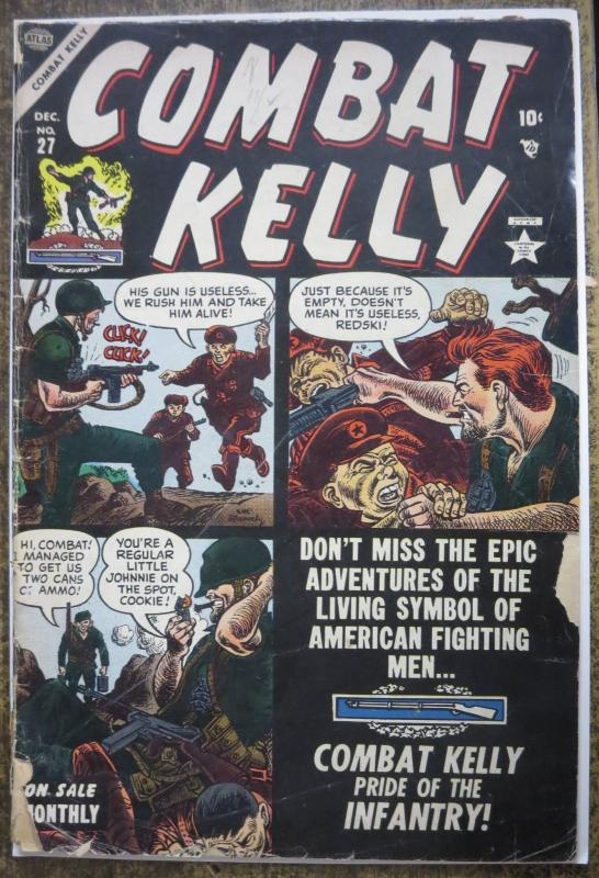 COMBAT KELLY #27 (ATLAS, 12/1954) FAIR-GOOD;  Dave Berg!