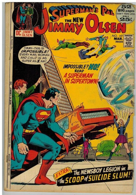 JIMMY OLSEN 147 GOOD Mar. 1972 KIRBY