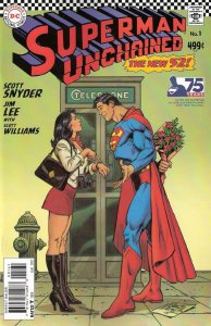 Superman Unchained #1E VF/NM ; DC | New 52 - 1:50 Variant Phone Booth