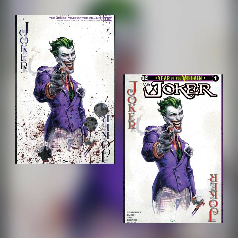 JOKER YEAR OF THE VILLAIN #1 CLAYTON CRAIN EXCLUSIVE VARIANT SET NM PRESALE