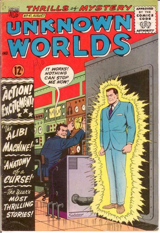 UNKNOWN WORLDS (1960-1967 ACG) 41 VG-F Aug. 1965 COMICS BOOK